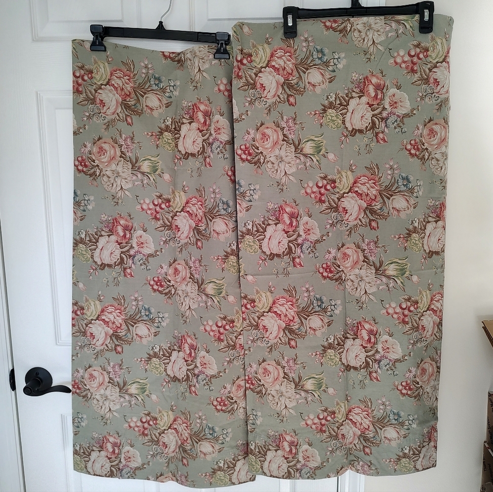 Vintage Ralph Lauren Home Charlotte Sage Floral King Pillow Cases Set Of 2 - Picture 3 of 8